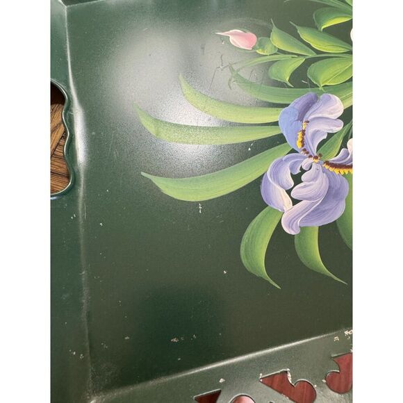 Floral Green Serving Tray - Picture 1 of 2